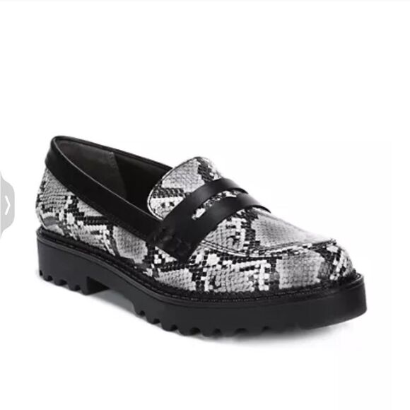 NEW WITHOUT TAGS CIRCUS BY SAM EDELMAN DESMOND PLATFORM LOAFERS IN PYTHON PRINT - Picture 1 of 8